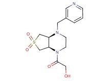 2-[(4aS*,7aR*)-6,6-dioxido-4-(3-pyridinylmethyl)hexahydrothieno[3,4-b]pyrazin-1(2H)-yl]-2-oxoethanol