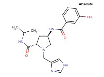 (4R)-4-[(3-hydroxybenzoyl)amino]-1-(1H-imidazol-4-ylmethyl)-N-isopropyl-L-prolinamide