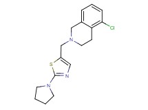 5-chloro-2-[(2-pyrrolidin-1-yl-1,3-thiazol-5-yl)methyl]-1,2,3,4-tetrahydroisoquinoline