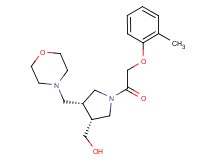 [(3R*,4R*)-1-[(2-methylphenoxy)acetyl]-4-(morpholin-4-ylmethyl)pyrrolidin-3-yl]methanol