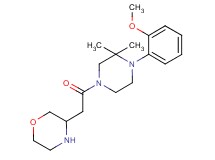 3-{2-[4-(2-methoxyphenyl)-3,3-dimethyl-1-piperazinyl]-2-oxoethyl}morpholine dihydrochloride