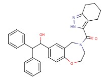 2,2-diphenyl-1-[4-(4,5,6,7-tetrahydro-2H-indazol-3-ylcarbonyl)-2,3,4,5-tetrahydro-1,4-benzoxazepin-7-yl]ethanol