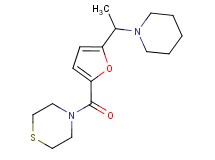 4-[5-(1-piperidin-1-ylethyl)-2-furoyl]thiomorpholine