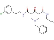 1-benzyl-N-[2-(3-chlorophenyl)ethyl]-N'-ethyl-4-oxo-1,4-dihydro-3,5-pyridinedicarboxamide