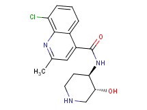 8-chloro-N-[rel-(3R,4R)-3-hydroxy-4-piperidinyl]-2-methyl-4-quinolinecarboxamide hydrochloride