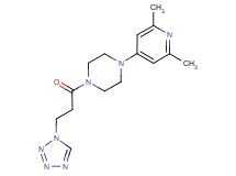 1-(2,6-dimethyl-4-pyridinyl)-4-[3-(1H-tetrazol-1-yl)propanoyl]piperazine