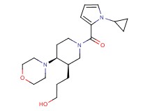 3-{(3R*,4S*)-1-[(1-cyclopropyl-1H-pyrrol-2-yl)carbonyl]-4-morpholin-4-ylpiperidin-3-yl}propan-1-ol