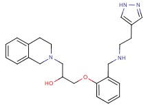 1-(3,4-dihydro-2(1H)-isoquinolinyl)-3-[2-({[2-(1H-pyrazol-4-yl)ethyl]amino}methyl)phenoxy]-2-propanol