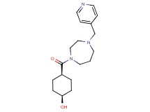 cis-4-{[4-(4-pyridinylmethyl)-1,4-diazepan-1-yl]carbonyl}cyclohexanol
