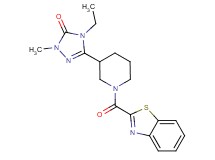 5-[1-(1,3-benzothiazol-2-ylcarbonyl)piperidin-3-yl]-4-ethyl-2-methyl-2,4-dihydro-3H-1,2,4-triazol-3-one