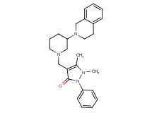 4-{[3-(3,4-dihydro-2(1H)-isoquinolinyl)-1-piperidinyl]methyl}-1,5-dimethyl-2-phenyl-1,2-dihydro-3H-pyrazol-3-one
