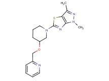 1,3-dimethyl-5-[3-(pyridin-2-ylmethoxy)piperidin-1-yl]-1H-pyrazolo[3,4-d][1,3]thiazole