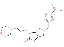 3-{[(3aS*,6aR*)-3-(3-morpholin-4-ylpropyl)-2-oxohexahydro-5H-pyrrolo[3,4-d][1,3]oxazol-5-yl]methyl}-1,2,4-oxadiazole-5-carboxamide