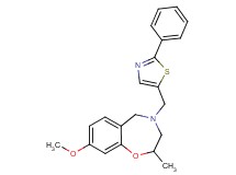 8-methoxy-2-methyl-4-[(2-phenyl-1,3-thiazol-5-yl)methyl]-2,3,4,5-tetrahydro-1,4-benzoxazepine