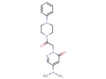 5-(dimethylamino)-2-[2-oxo-2-(4-phenyl-1-piperazinyl)ethyl]-3(2H)-pyridazinone