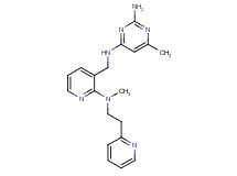 6-methyl-N~4~-({2-[methyl(2-pyridin-2-ylethyl)amino]pyridin-3-yl}methyl)pyrimidine-2,4-diamine