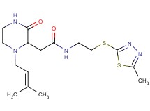2-[1-(3-methyl-2-buten-1-yl)-3-oxo-2-piperazinyl]-N-{2-[(5-methyl-1,3,4-thiadiazol-2-yl)thio]ethyl}acetamide