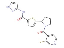 5-[1-(3-fluoroisonicotinoyl)-2-pyrrolidinyl]-N-1H-pyrazol-3-yl-2-thiophenecarboxamide