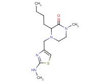 3-butyl-1-methyl-4-{[2-(methylamino)-1,3-thiazol-4-yl]methyl}-2-piperazinone