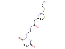 N-[2-(3,6-dioxo-3,6-dihydropyridazin-1(2H)-yl)ethyl]-2-[2-(ethylthio)-1,3-thiazol-4-yl]acetamide