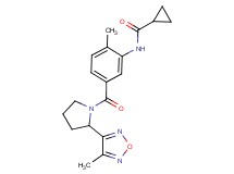 N-(2-methyl-5-{[2-(4-methyl-1,2,5-oxadiazol-3-yl)pyrrolidin-1-yl]carbonyl}phenyl)cyclopropanecarboxamide
