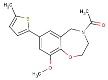 4-acetyl-9-methoxy-7-(5-methyl-2-thienyl)-2,3,4,5-tetrahydro-1,4-benzoxazepine