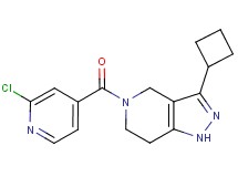 5-(2-chloroisonicotinoyl)-3-cyclobutyl-4,5,6,7-tetrahydro-1H-pyrazolo[4,3-c]pyridine