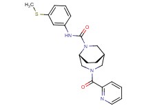 (1S*,5R*)-N-[3-(methylthio)phenyl]-3-(pyridin-2-ylcarbonyl)-3,6-diazabicyclo[3.2.2]nonane-6-carboxamide
