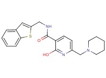N-(1-benzothien-2-ylmethyl)-2-hydroxy-6-(1-piperidinylmethyl)nicotinamide