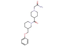 2-(4-{[3-(phenoxymethyl)-1-piperidinyl]carbonyl}-1-piperidinyl)acetamide