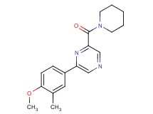 2-(4-methoxy-3-methylphenyl)-6-(piperidin-1-ylcarbonyl)pyrazine