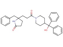 5-benzyl-5-(3-{4-[hydroxy(diphenyl)methyl]-1-piperidinyl}-3-oxopropyl)-2-pyrrolidinone
