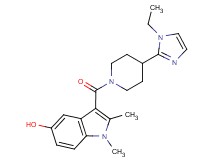 3-{[4-(1-ethyl-1H-imidazol-2-yl)-1-piperidinyl]carbonyl}-1,2-dimethyl-1H-indol-5-ol