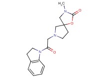 7-[2-(2,3-dihydro-1H-indol-1-yl)-2-oxoethyl]-3-methyl-1-oxa-3,7-diazaspiro[4.4]nonan-2-one