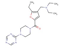 N-ethyl-N-[(2-ethyl-5-{[4-(1,3,5-triazin-2-yl)piperazin-1-yl]carbonyl}-3-furyl)methyl]ethanamine