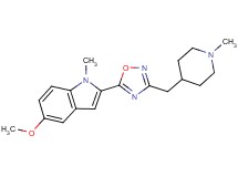 5-methoxy-1-methyl-2-{3-[(1-methyl-4-piperidinyl)methyl]-1,2,4-oxadiazol-5-yl}-1H-indole