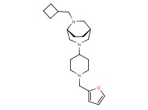 (1S*,5R*)-6-(cyclobutylmethyl)-3-[1-(2-furylmethyl)-4-piperidinyl]-3,6-diazabicyclo[3.2.2]nonane