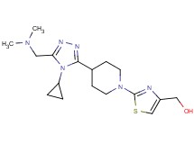 [2-(4-{4-cyclopropyl-5-[(dimethylamino)methyl]-4H-1,2,4-triazol-3-yl}piperidin-1-yl)-1,3-thiazol-4-yl]methanol