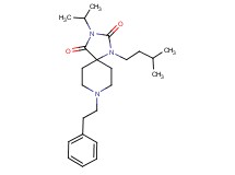 3-isopropyl-1-(3-methylbutyl)-8-(2-phenylethyl)-1,3,8-triazaspiro[4.5]decane-2,4-dione