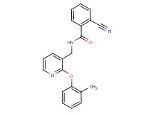 2-cyano-N-{[2-(2-methylphenoxy)pyridin-3-yl]methyl}benzamide