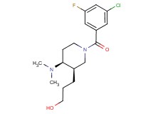3-[(3R*,4S*)-1-(3-chloro-5-fluorobenzoyl)-4-(dimethylamino)piperidin-3-yl]propan-1-ol