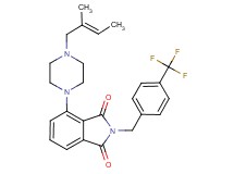 4-{4-[(2E)-2-methyl-2-buten-1-yl]-1-piperazinyl}-2-[4-(trifluoromethyl)benzyl]-1H-isoindole-1,3(2H)-dione