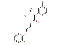 N-[2-(2-chlorophenoxy)ethyl]-2-(dimethylamino)-2-(3-methylphenyl)acetamide