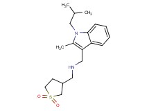 1-(1,1-dioxidotetrahydro-3-thienyl)-N-[(1-isobutyl-2-methyl-1H-indol-3-yl)methyl]methanamine