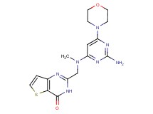 2-{[(2-amino-6-morpholin-4-ylpyrimidin-4-yl)(methyl)amino]methyl}thieno[3,2-d]pyrimidin-4(3H)-one