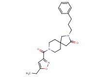8-[(5-ethylisoxazol-3-yl)carbonyl]-2-(3-phenylpropyl)-2,8-diazaspiro[4.5]decan-3-one