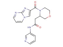2-[4-(imidazo[1,2-a]pyrimidin-2-ylcarbonyl)-3-morpholinyl]-N-3-pyridinylacetamide
