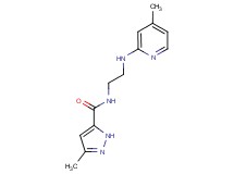 3-methyl-N-{2-[(4-methylpyridin-2-yl)amino]ethyl}-1H-pyrazole-5-carboxamide