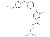 3-chloro-N-[2-(dimethylamino)ethyl]-4-{[1-(4-ethylbenzyl)-4-piperidinyl]oxy}benzamide