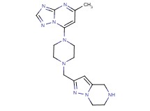 5-methyl-7-[4-(4,5,6,7-tetrahydropyrazolo[1,5-a]pyrazin-2-ylmethyl)-1-piperazinyl][1,2,4]triazolo[1,5-a]pyrimidine